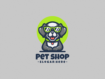 Pet Shop Logo Icon brand branding cartoon cat character design dog icon illustration logo logodesign logodog mascot petshop vector