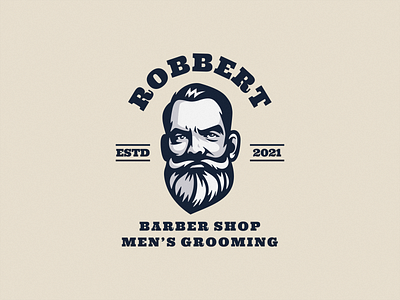 Barber Shop Logo Mascot