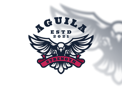 Eagle Logo Mascot Gym animal brand bussines character design eagle gym icon illustration logo logoeagle logogym logoicon logomascot mascot vector