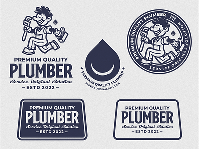 Plumber Logo branding cartoon design icon illustration logo logoawesome logodesign logodesigner logoicon plumber plumbing vector