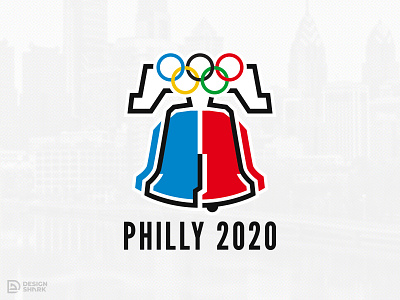 Philly Olympics MMXX icon design illustration liberty bell logo designer olympics logo philly sports branding vector