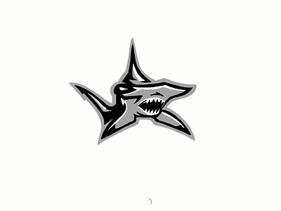 Hammer Head Shark Speed Art bold logo hammerhead shark procreate procreate art shark illustration shark sketch speed art sports logo thick lines