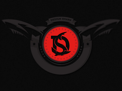 Design Shark Crest crest illustrator logo shark
