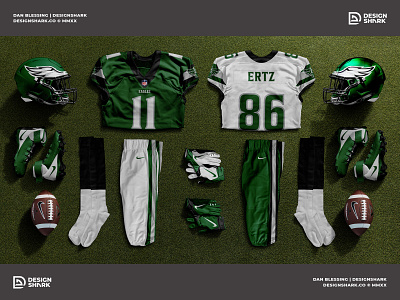 Eagles Rebranding Concept (Helmet & Uniform) by Dan Blessing