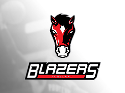 updated logotype for Trail Blazers re-brand