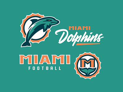 Miami Dolphins Concept badge design branding dolphin logo dolphin mascot dolphin mascot logo dolphins football football branding football logo illustration logo design mascot logo miami dolphins monogram badge nfl concept sports branding sports logo sports logo design typography vector