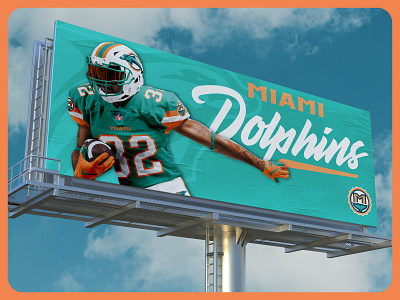 Miami Dolphins logo concept by Dan Blessing