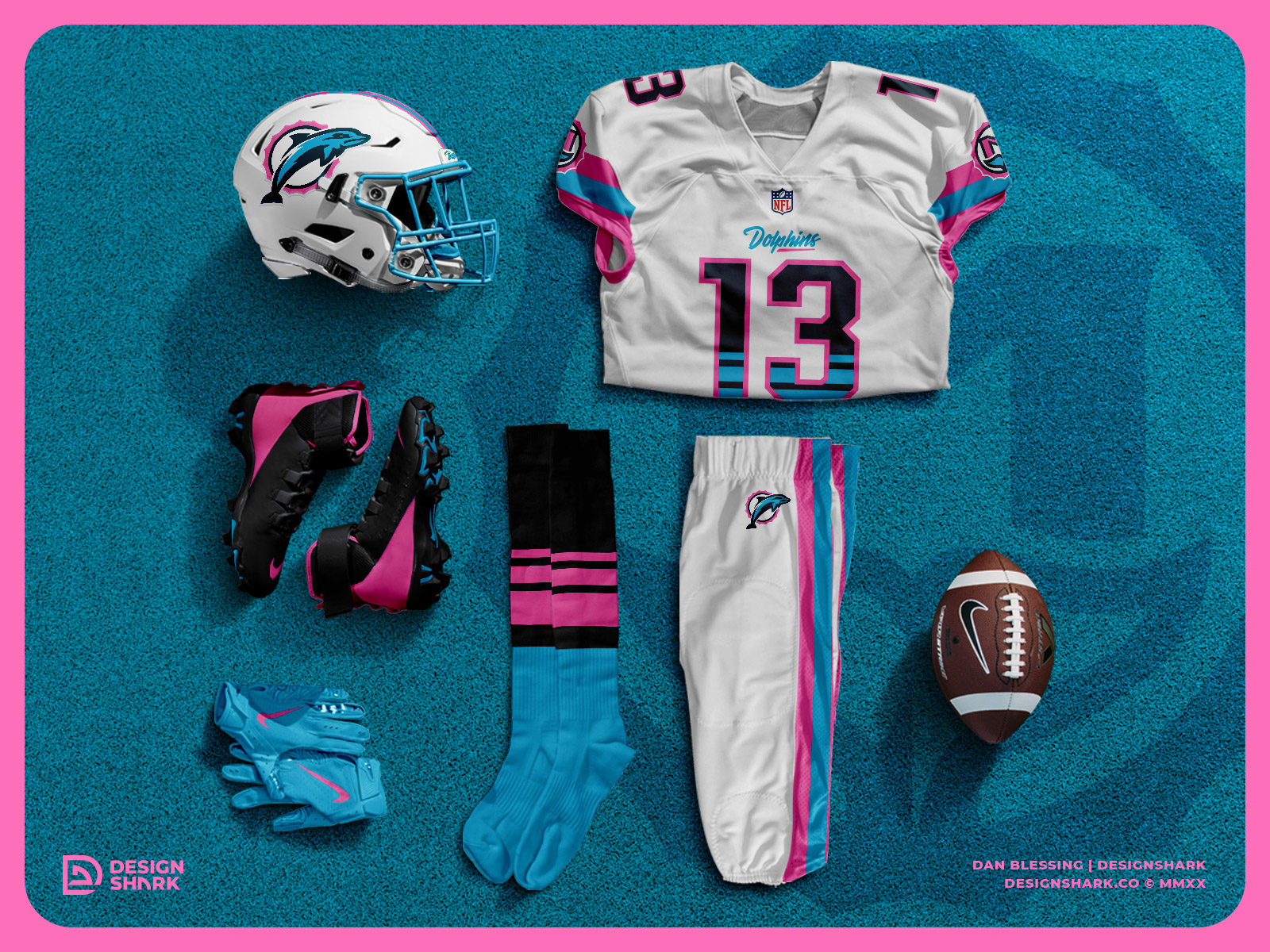 miami dolphins pink jersey