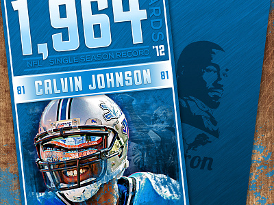 CJ81 Record 2012 Season football lions megatron photoshop record