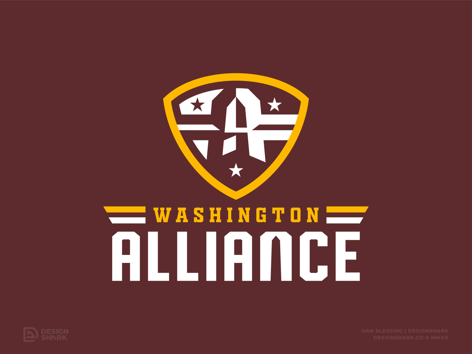 Washington NFL Rebrand Concept, Uniform Design by Dan Blessing