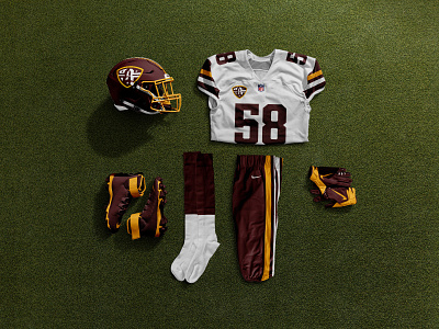 Former NFL Teams Modernized Uniform Concepts 