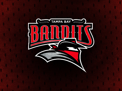 Tampa Bay Bandits a11fl bandits black florida football red silver