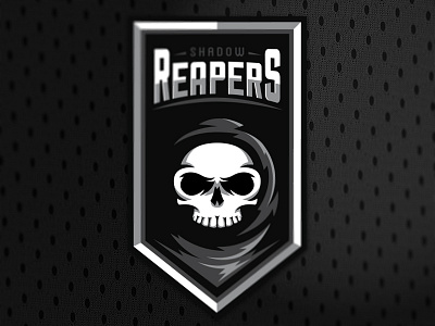 Shadow Reapers football black branding football illustrator logo reapers silver sports