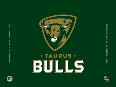 Zodiac Football League | Taurus Bulls (2/12) astrology badge logo brand identity branding bull football logo design logotype mascot logo sports branding sports logo taurus typogaphy uniform design vector zodiac signs