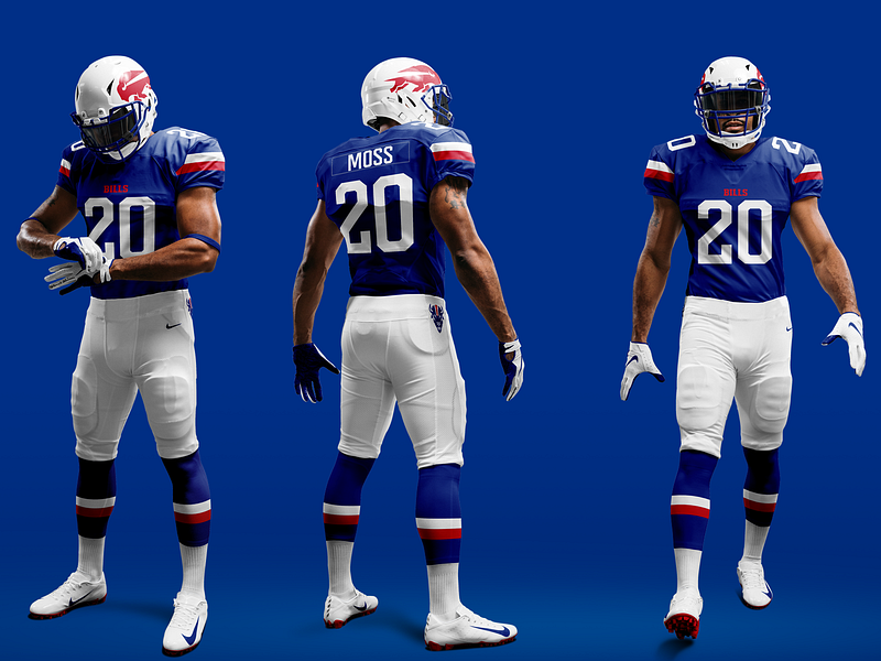 Buffalo Bills Rebrand Concept Exploration (2/2) by Dan Blessing