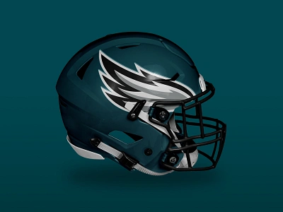 Eagles Rebranding Concept (Helmet & Uniform) branding concept art eagle mascot eagles football helmet design logo logodesign mascot logo nfl philadelphia sports branding sports logo uniform design wing