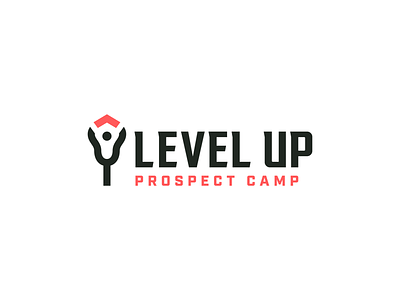 Level Up Prospect Camp | Logo System bold brand identity branding clean icon mark logo lacrosse lacrosse branding lacrosse logo logo logo system minimalistic prospect camp sports branding sports logo vector