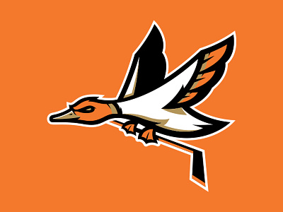 Rebounded Duck anaheim ducks hockey illustrator logo sports