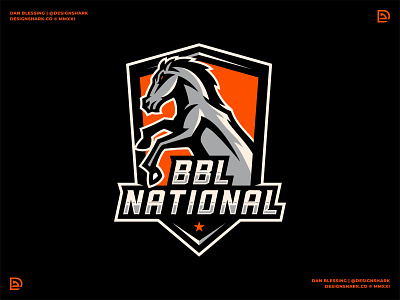 Sporty Horsey Unused Concept badge bold branding chrome clean lines crest custom type horse horse mascot illustration logo mascot mascot logo orange sport logo sports branding sports design vector