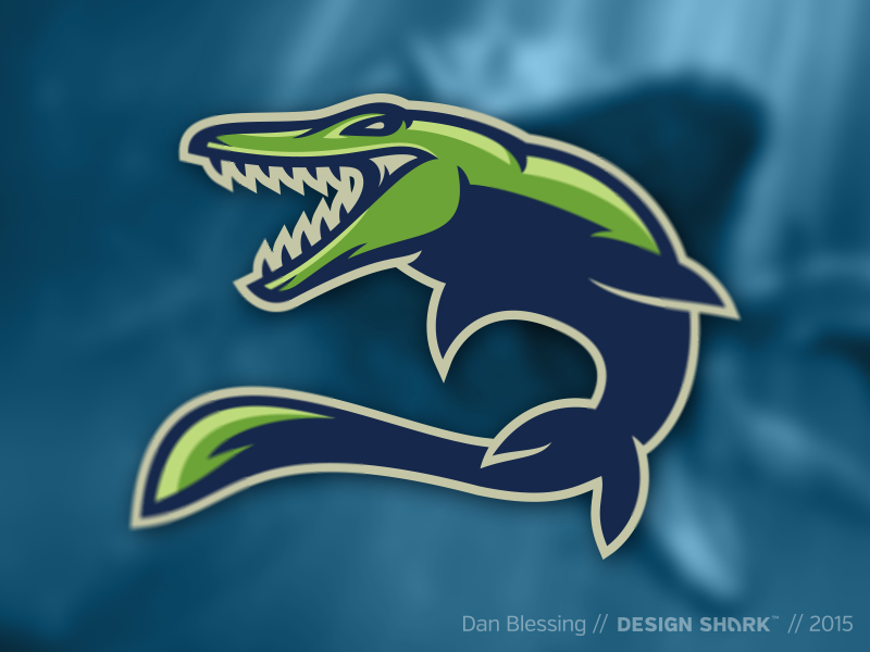 Mosasaur remix by Dan Blessing on Dribbble