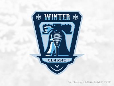 Winter Classic // Lacrosse Tourney logo lacrosse logo philly snow tournament vector winter