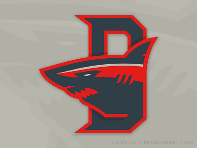 Shark Diddy Thing | Updated d identity illustrator initial shark sharkweek sport typography vector