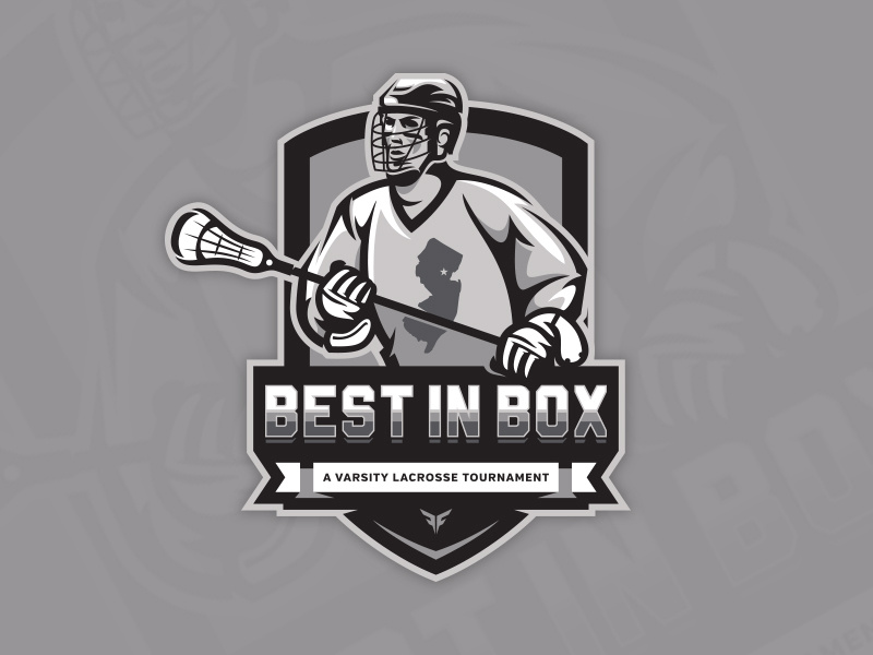Best In Box Lacrosse Tournament by Dan Blessing Design Shark® on