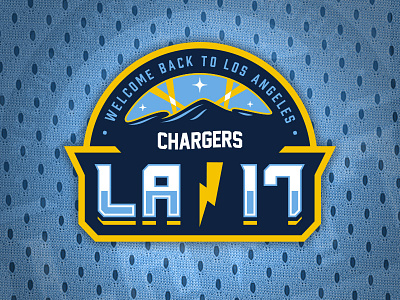 Welcome Back to LA Chargers Football chargers football illustrator la logo nfl patch rebrand sports welcome