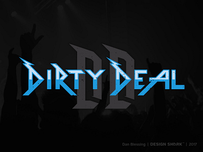 Dirty Deal | band identity blues brandidentity classicrock design designshark dirty gritty heavy logo rock rocknroll typography