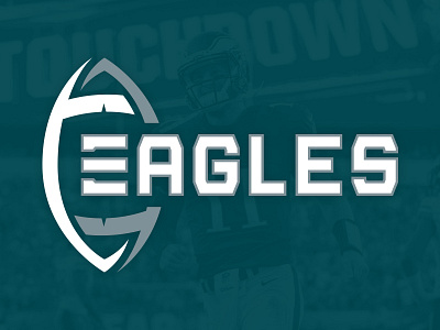 Fly Eagles Fly branding design eagles football illustrator logo midnight green nfl philadelphia typography vector