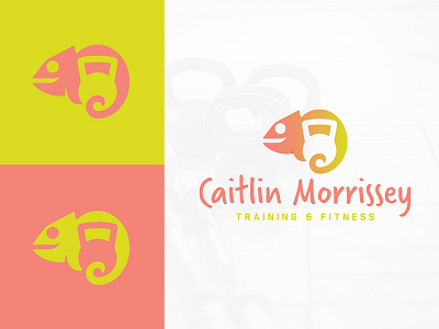 Caitlin Morrissey Training & Fitness adaptable branding chameleon clean fitness identity logo modern negative space positive training workout