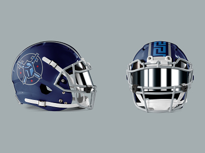 Titans Rebrand Helmet Mockup design shark football helmet helmet mockup design navy blue photoshop sports branding tennessee titans titanup