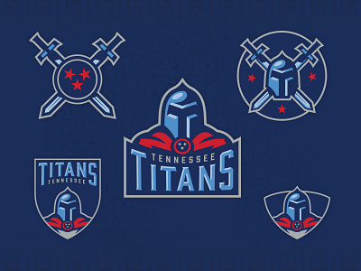 Titans Rebrand Passion Project Cleaned Up badge logo badgedesign brand identity branding crest logo football gray helmet mockup illustrator logo design navy blue nfl rebranding sports branding sports logo tennessee tennessee flag titans typography vector