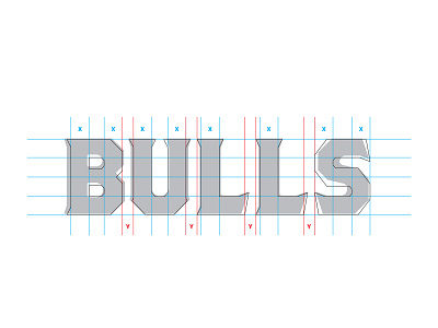 ZFL | Taurus Bulls Wordmark Process astrology bull custom type custom wordmark logotype football grid grid layout illustrator league logo conception precision taurus vector wordmark zodiac