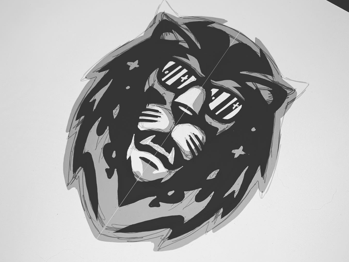 ZFL - Leo Lions Concept Sketch apple pencil astrology badge logo crest logo digital sketch football ipadproart league leo lion logo lions pencil procreate sketch star sun glasses teeth zodiac