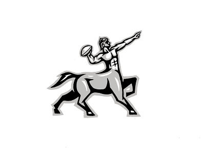 ZFL | Sagittarius Centaurs WIP astrology bold brand identity branding centaur design football horse identity league logo logo design man procreate sagittarius sports sports branding sports logo wip zodiac