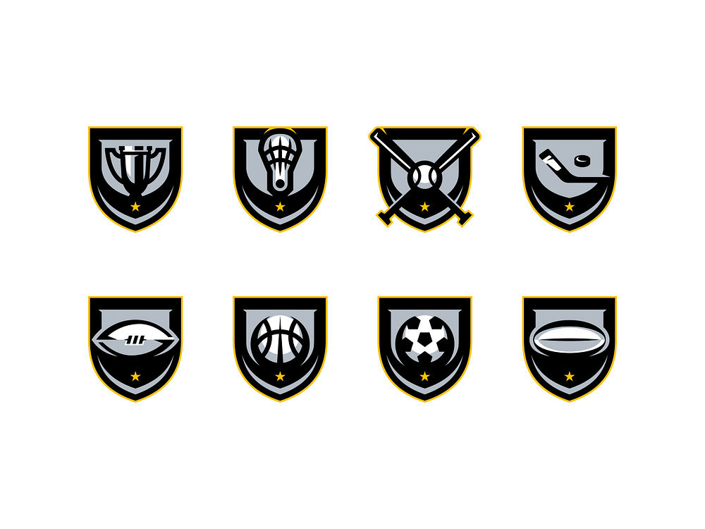 DigitalShift Eight Sport Emblems by Dan Blessing Design Shark® on