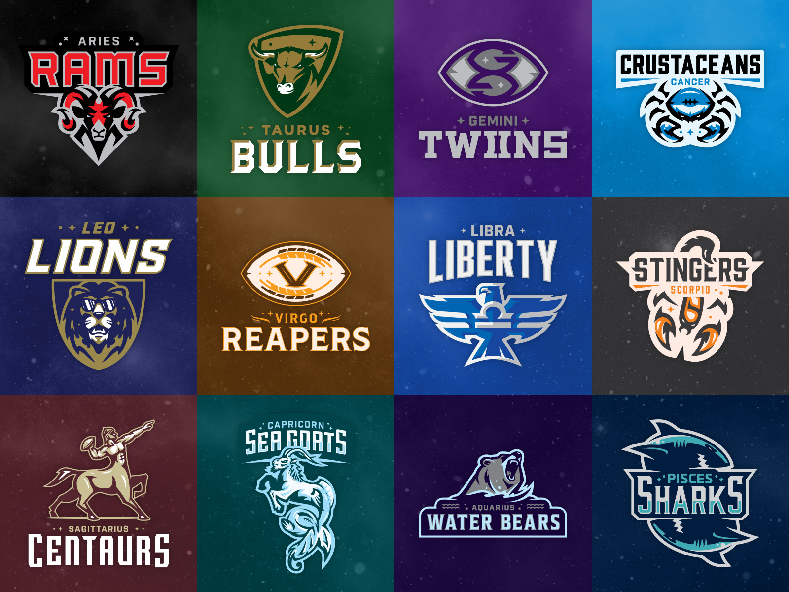ZFL | All 12 Teams by Dan Blessing | Design Shark® on Dribbble