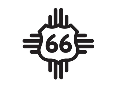 Nm 66 Museum Logo Concept brand identity logo museum new mexico route 66 shield tactical magic trademark zia