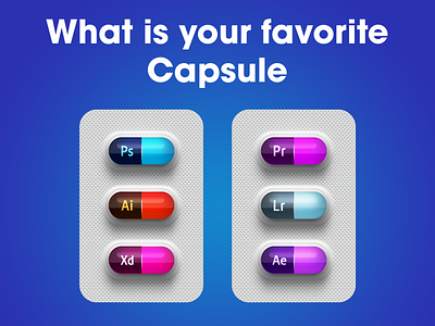 What Is Your Favorite Capsule? avatar capsule capsules design icon illustration logo omer j graphics typography vector youtube
