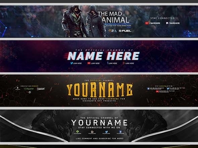 Với niềm đam mê về game, bạn đã có ý tưởng tuyệt vời cho banner YouTube kênh của mình chưa? Cùng tạo sự khác biệt với banner đậm chất game, để thu hút được nhiều lượt xem từ cộng đồng người chơi game.