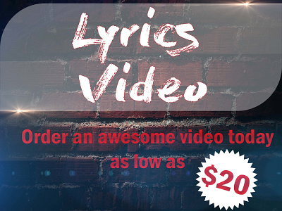 Lyrics Video lyrics video typography video youtube