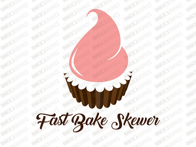 Fast Bake Skewer Logo avatar design illustration logo omer j graphics vector