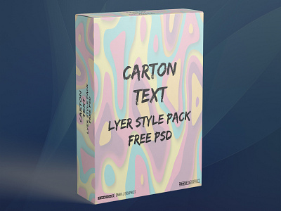 Free Photoshop Carton Text Layer Styles Pack 1 avatar design illustration logo omer j graphics typography youtube youtube banner