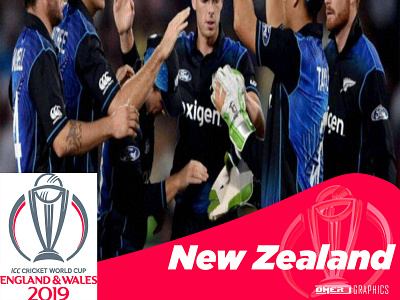 New Zealand ICC WORLD CUP 2019 design icon illustration logo new zealand icc world cup 2019 omer j graphics