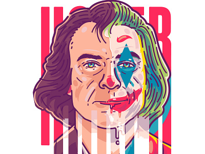 Joker Face Art design illustration omer j graphics