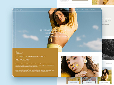 Showit Website Template - Wild Love design photograpy portfolio showit ui website website design website template