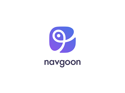 Navgoon Logo branding design fleet gradient icon location logo logodesign pin typography vector