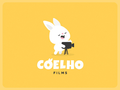 Coelho Films bunny camera cartoon cinema coelho films logo production rabbit super8 video zerographics