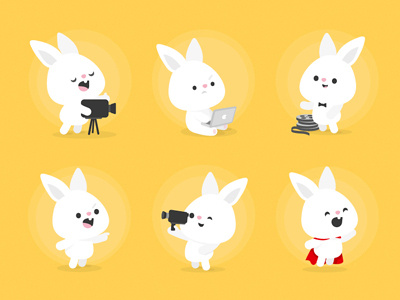 Coelho bunny cartoon cinema coelho films macbook production rabbit super8 tape video zerographics